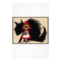 Evil Red Riding Hood Customized Stationery