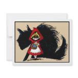 Evil Red Riding Hood invitations