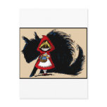 Evil Red Riding Hood Post Card