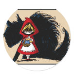Evil Red Riding Hood Stickers