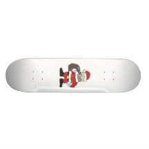 Evil Robber Santa Skate Deck