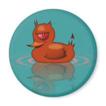 Evil Rubber Duck Refrigerator Magnets