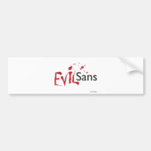 Evil Sans Happy Halloween Bumper Sticker
