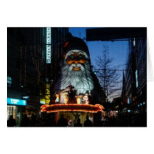 Evil Santa - Hamburg Germany Greeting Card