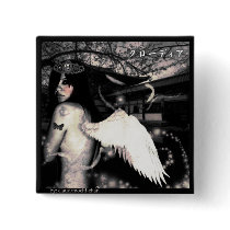 Evil Side Angel Pinback Buttons