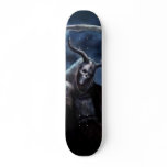 evil skull skate board