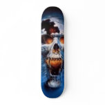 evil skull skate board