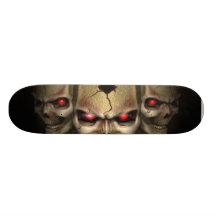 Evil Skulls Custom Skate Board