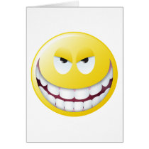 Evil Smiley Face Cards