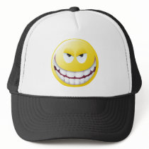 Evil Smiley Face Mesh Hat