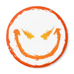 Evil Smiley Face Refrigerator Magnet