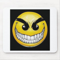 Evil smiley face use pad