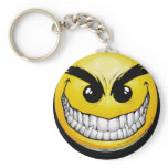 Evil Smiley Key Chain