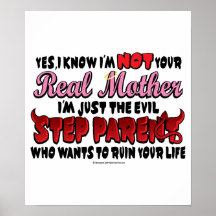 Evil Step Parent Mom Print