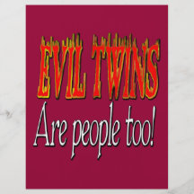 Evil Twins are people too! Flyer Design
