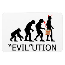 "Evil" ution of a Trick or Treater Flexible Magnet
