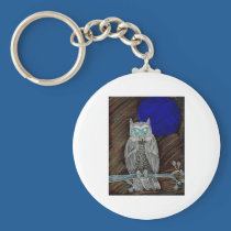 Evil White Owl keychains