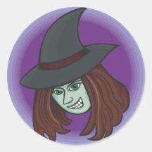 Evil Witch Stickers