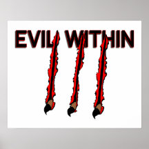 Evil Within Claw Marks Print