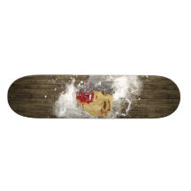 evil wood skate board