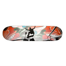 Evils Of Concrete Custom Skateboard