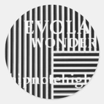 Evola Wonder's Lines Round Sticker