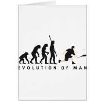 evolution badminton grußkarten