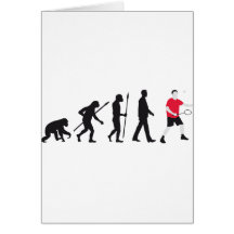 evolution badminton grußkarten