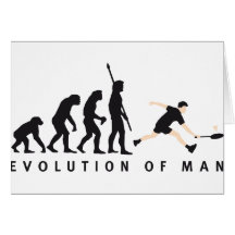 evolution badminton grußkarten
