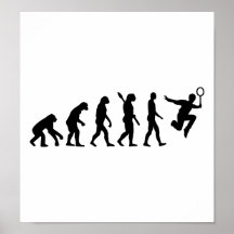 Evolution Badminton Poster