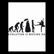 evolution ballet postcards
