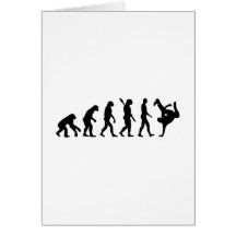 Evolution Breakdance Greeting Cards