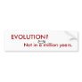 EVOLUTION? BUMPER STICKERS