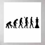 Evolution Chess king Print