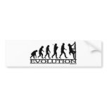 Evolution - Climbing bumper stickers