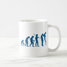 Évolution d'astronomie tasse à café