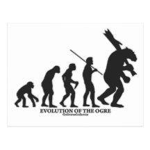 Évolution de l'ogre cartes postales