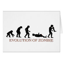 Évolution de zombi carte de vœux