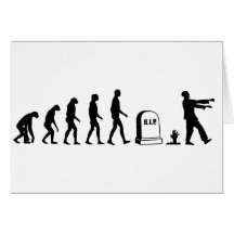 Évolution de zombi cartes de vœux