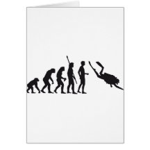 evolution diving grußkarte