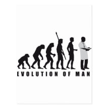 Evolution Doctor Postkarte