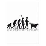 evolution dog postkarten