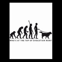 evolution dog postcards