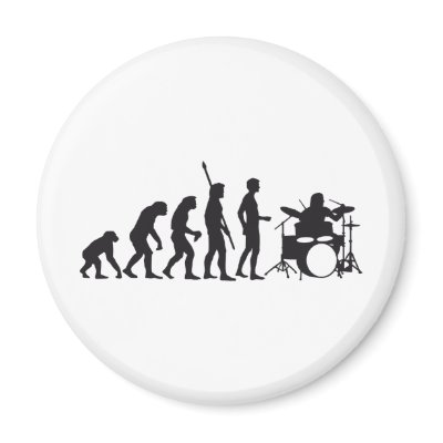 evolution drummer kühlschrankmagnet by Axel_67