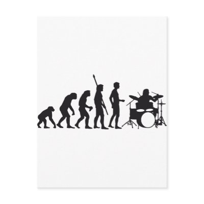 evolution drummer postkarte by Axel_67