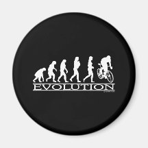 Evolution Female Cyclist Magnets