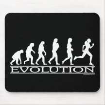 Evolution - Female Running Mouse Pad