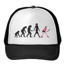 evolution female tennis player baseball kappe