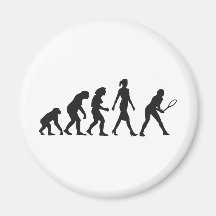 evolution female tennis player magnets