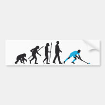 evolution fieldhockey player auto aufkleber